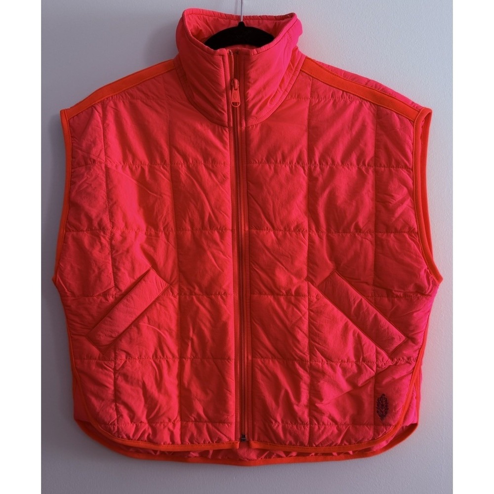 Free People Movement Pippa Packable Puffer Vest Hot Watermelon Women's Size XS